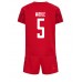 Danmark Joakim Maehle #5 Replika Babykläder Hemma matchkläder barn VM 2022 Korta ärmar (+ Korta byxor)